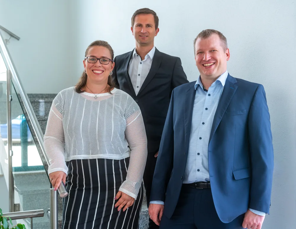 Das nu:version-Team — Michael Hartkopf, Marcus Nestlehner, Tereza Hartkopf